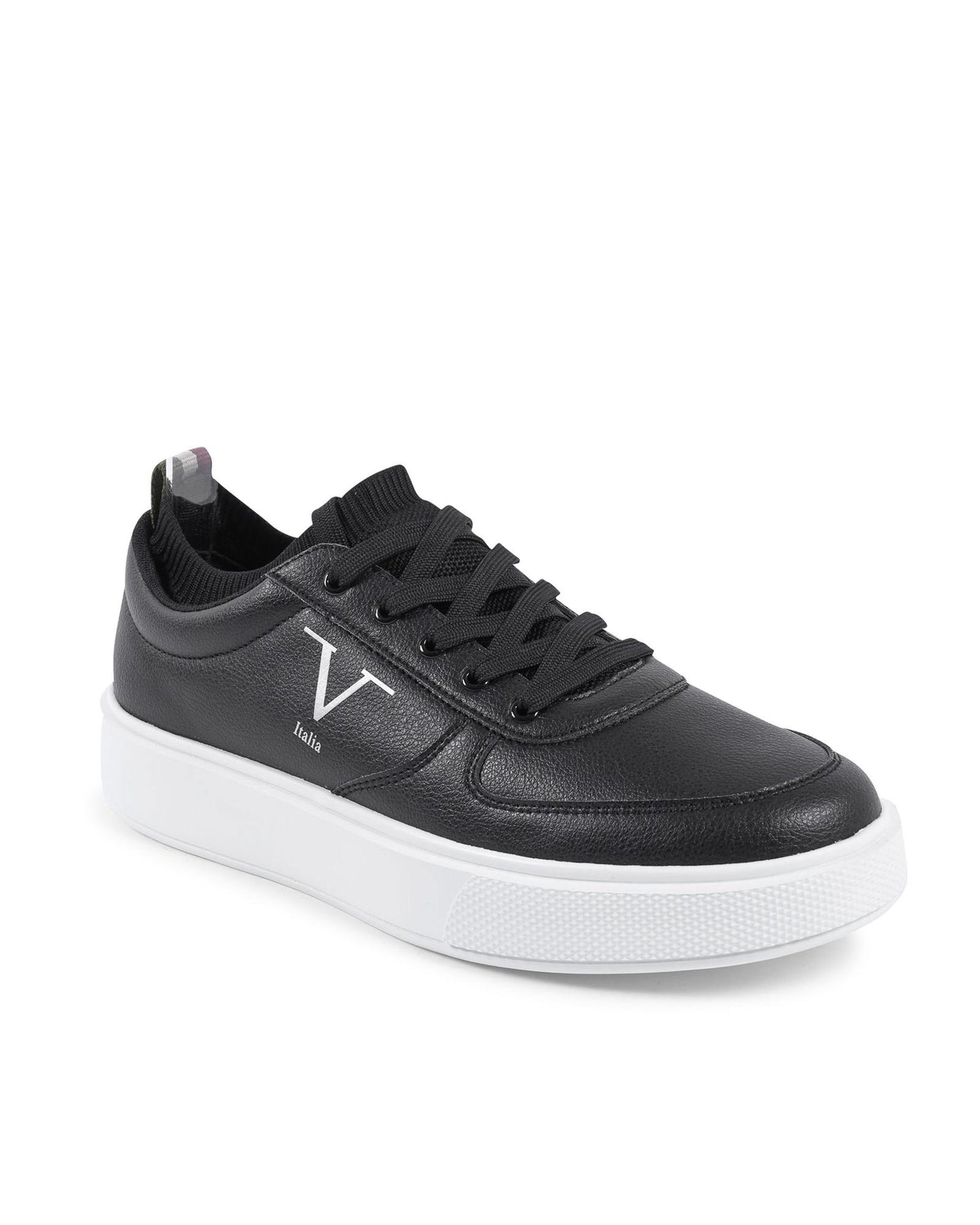 Synthetic Leather Sneaker with Rubber Sole - 39 EU