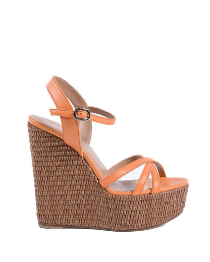 Intertwining Strap Platform Sandals - 38 EU