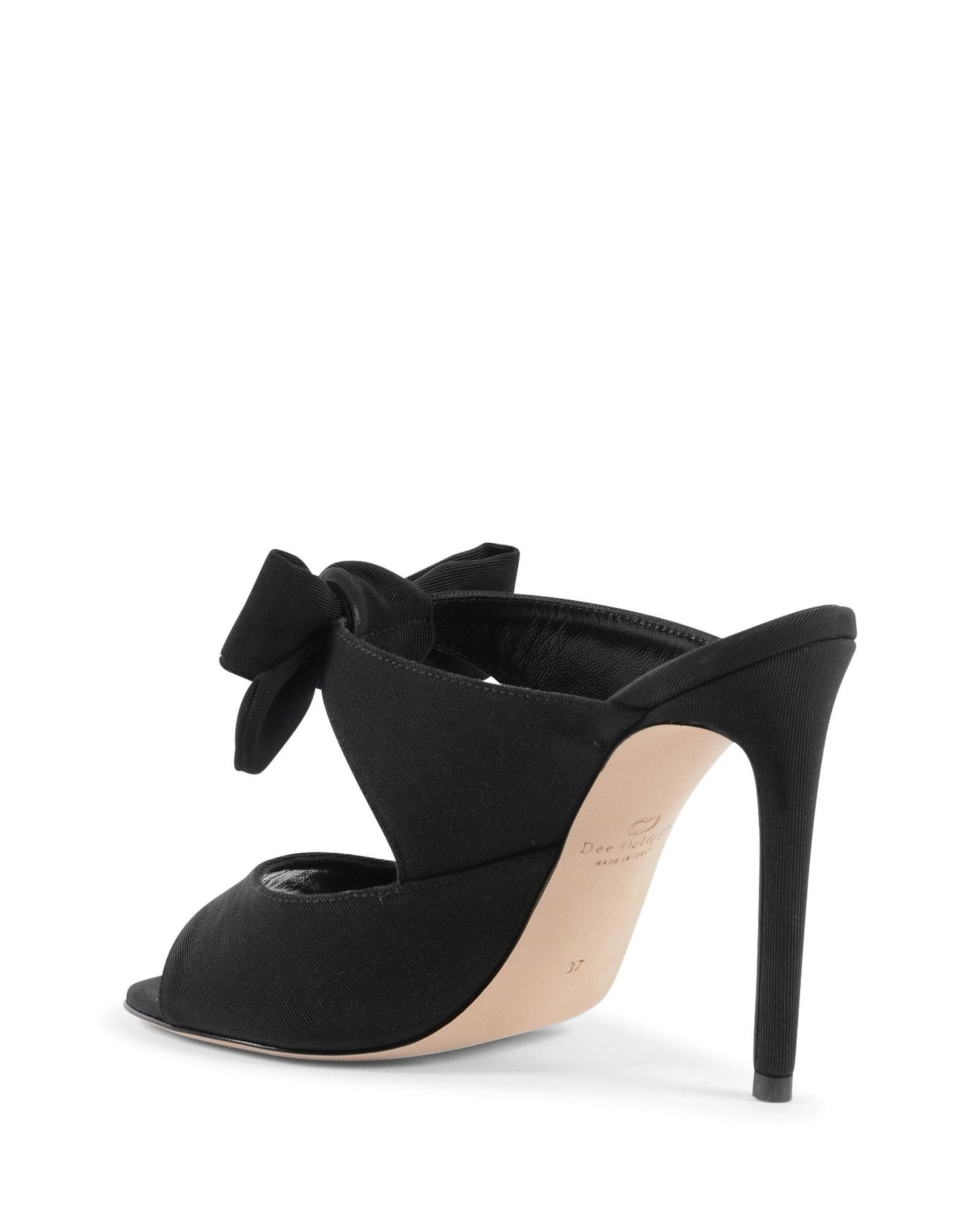 High Heel Mule with Bow Embellishment - 37 EU