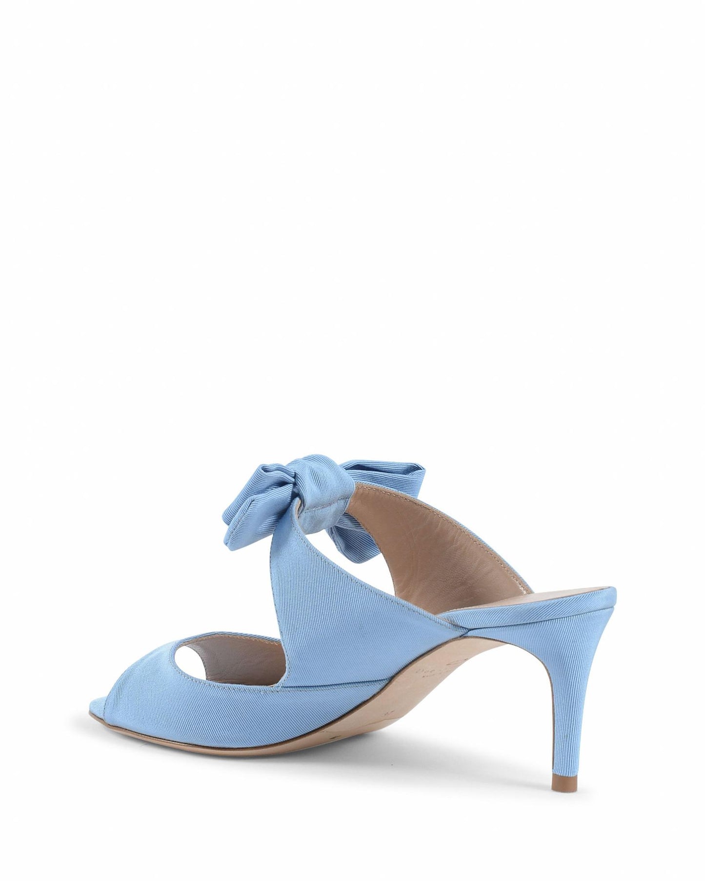 Blue Bow Mule with Low Heel - 39 EU