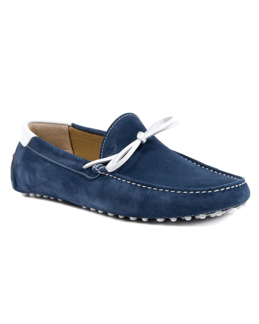 Hand-stitched Suede Loafer with Rubber Sole - 42 EU