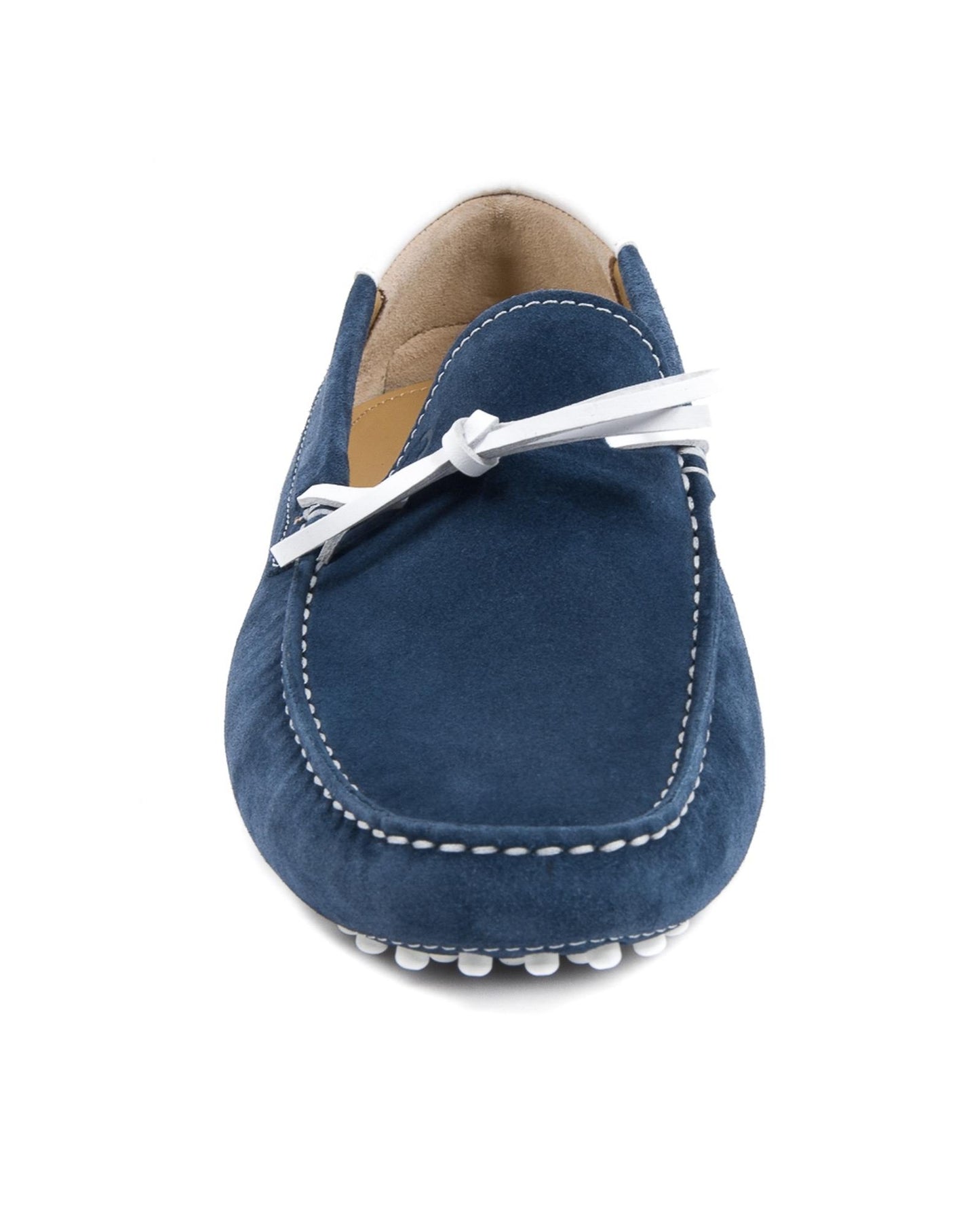 Hand-stitched Suede Loafer with Rubber Sole - 42 EU