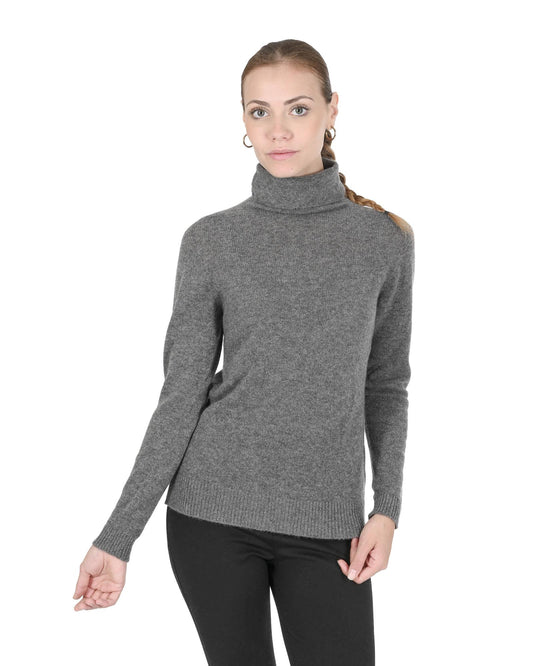 Cashmere Womens Turtleneck Sweater - 40 EU