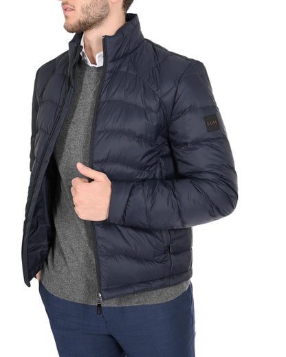 Hugo Boss Men's Dark Blue Polyamide Outerwear in Dark blue - M