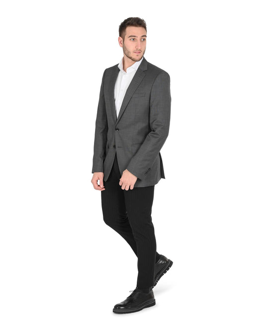 Hugo Boss Men's Dark Grey Wool Jacket in Dark gray - 106 cm