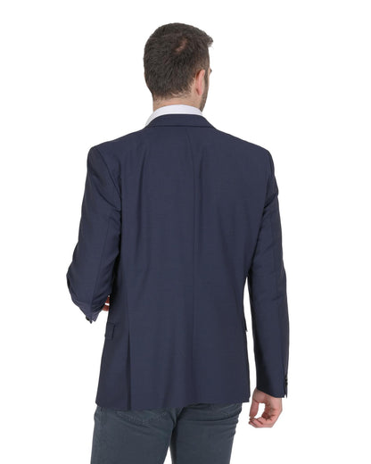 Hugo Boss Men's Dark Blue Wool Blend Jacket in Dark blue - 52 EU