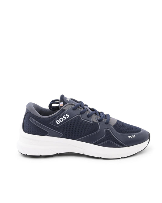 Hugo Boss Men's Blue Thermoplastic Sneakers with Ethylene Vinyl Acetate Sole in Dark blue - 42 EU