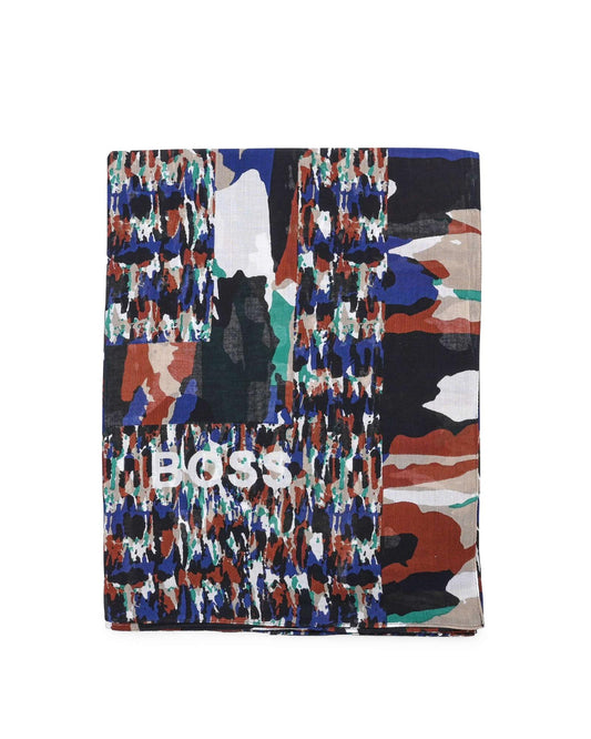 Hugo Boss Women's Cotton Modal Womens Scarf in Multicolor - One Size