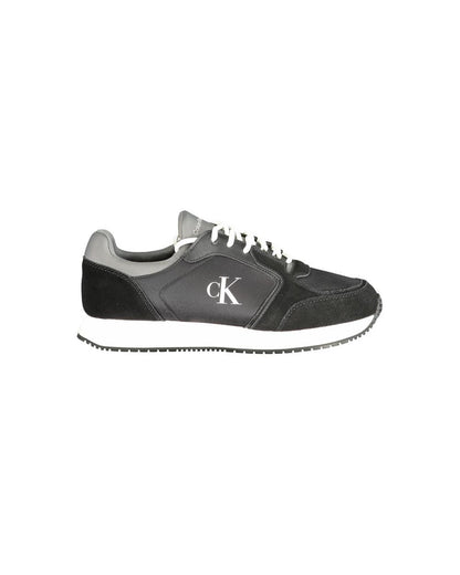 Calvin Klein Men's Black Polyester Sneaker - 42 EU