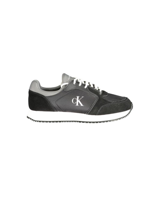 Calvin Klein Men's Black Polyester Sneaker - 42 EU