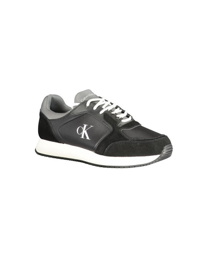 Calvin Klein Men's Black Polyester Sneaker - 42 EU