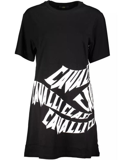 Cavalli Class Women's Black Cotton Dress - M