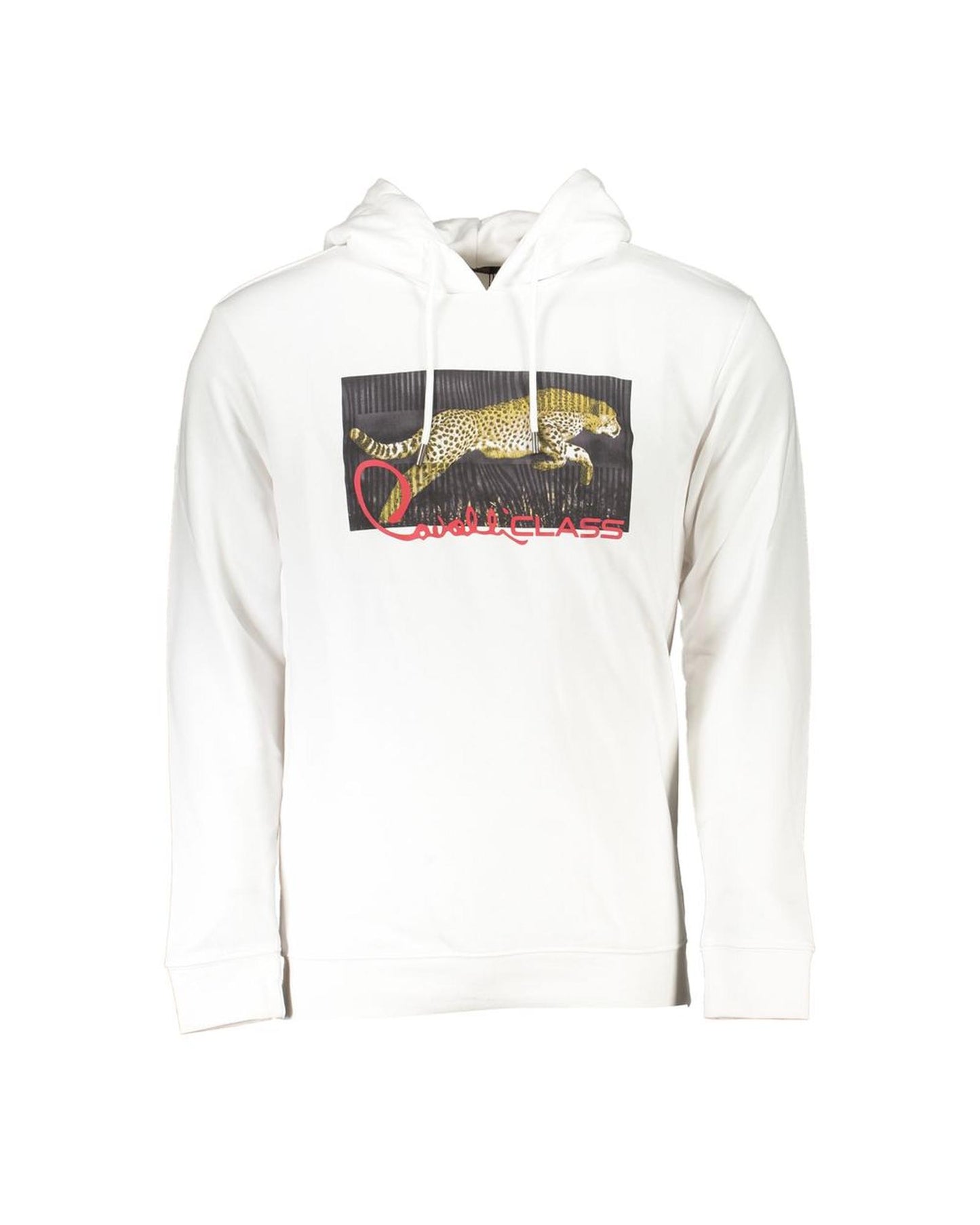 Cavalli Class Men's White Cotton Sweater - M