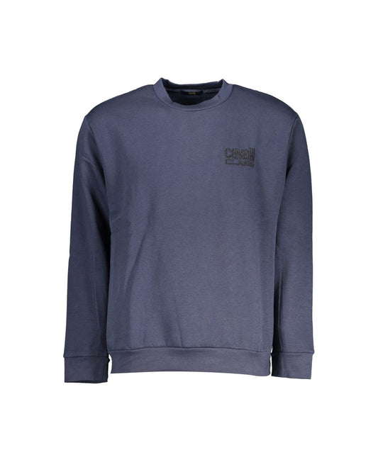 Cavalli Class Men's Blue Cotton Sweater - S