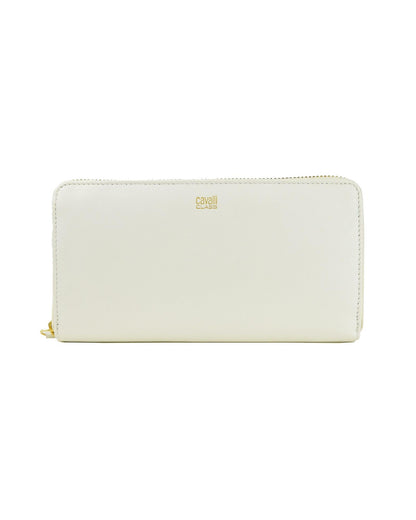 Cavalli Class White Purse with Zipped Closure One Size Women