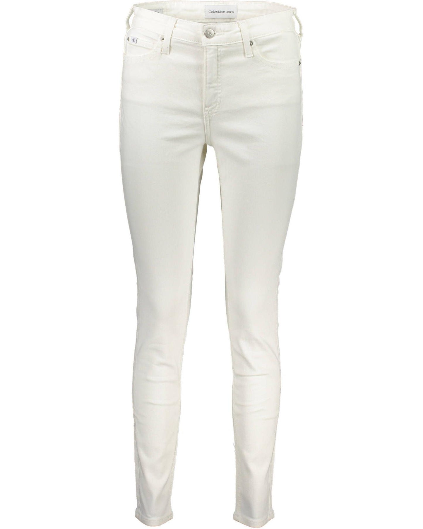 Calvin Klein Women's White Cotton Jeans & Pant - W30 US