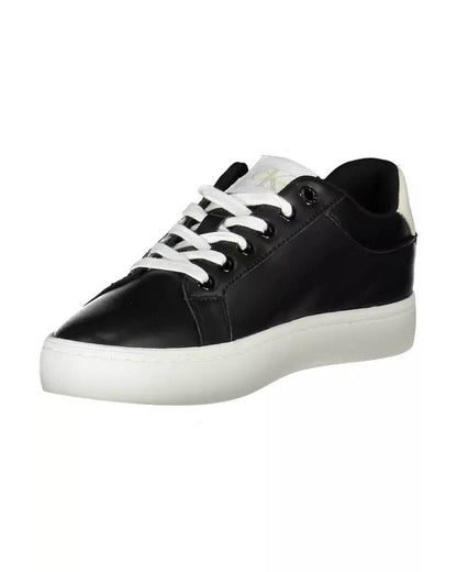 Calvin Klein Women's Black Polyester Sneaker - 39 EU