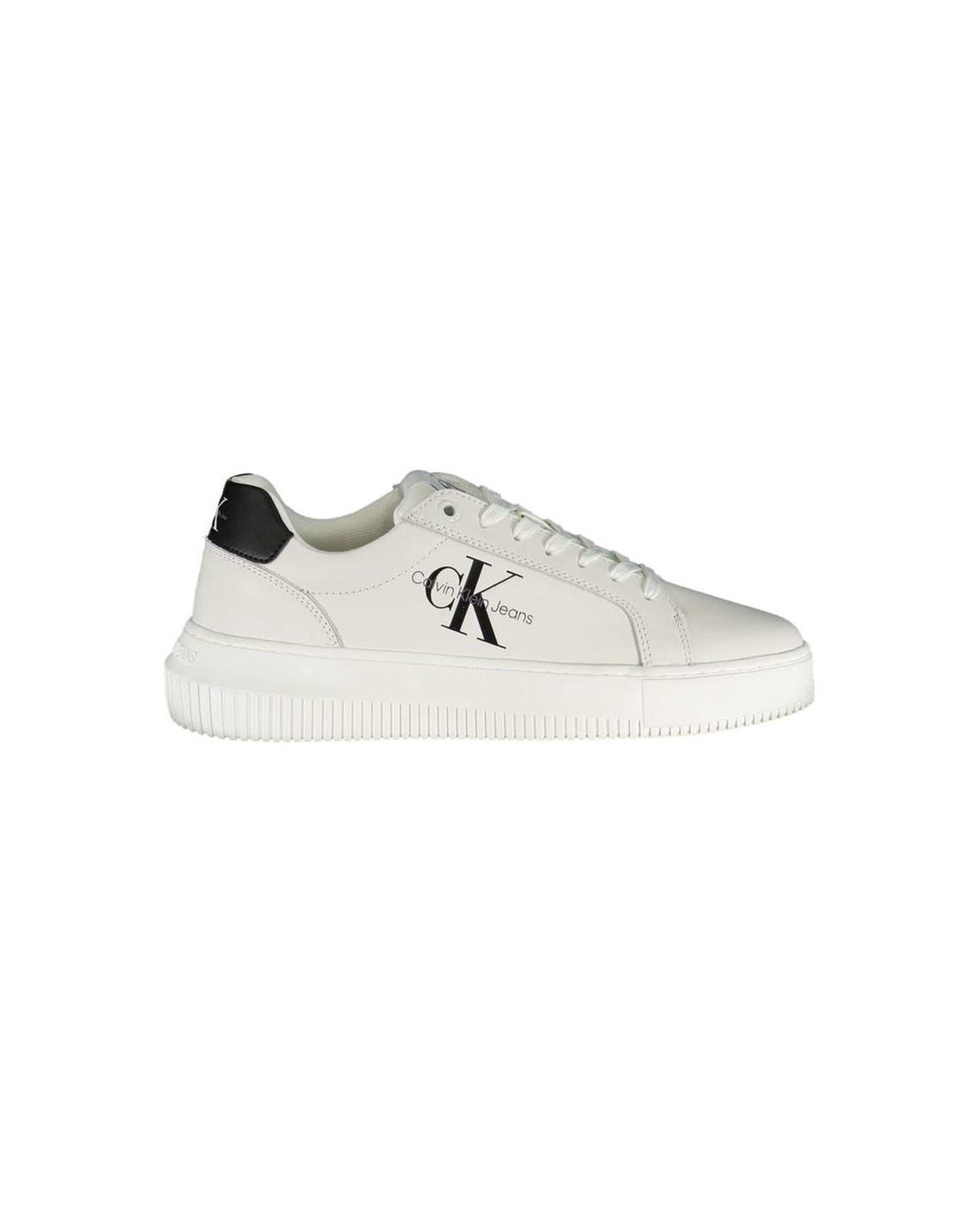 Calvin Klein Women's White Polyester Sneaker - 39 EU