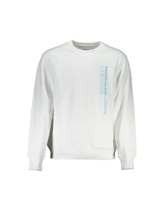 Calvin Klein Men's White Cotton Sweater - L