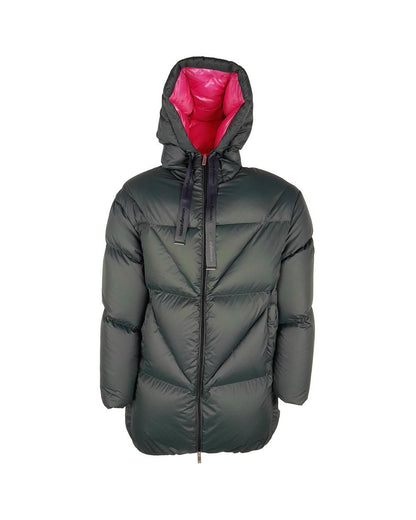 Centogrammi Women's Gray Nylon Jackets & Coat - M