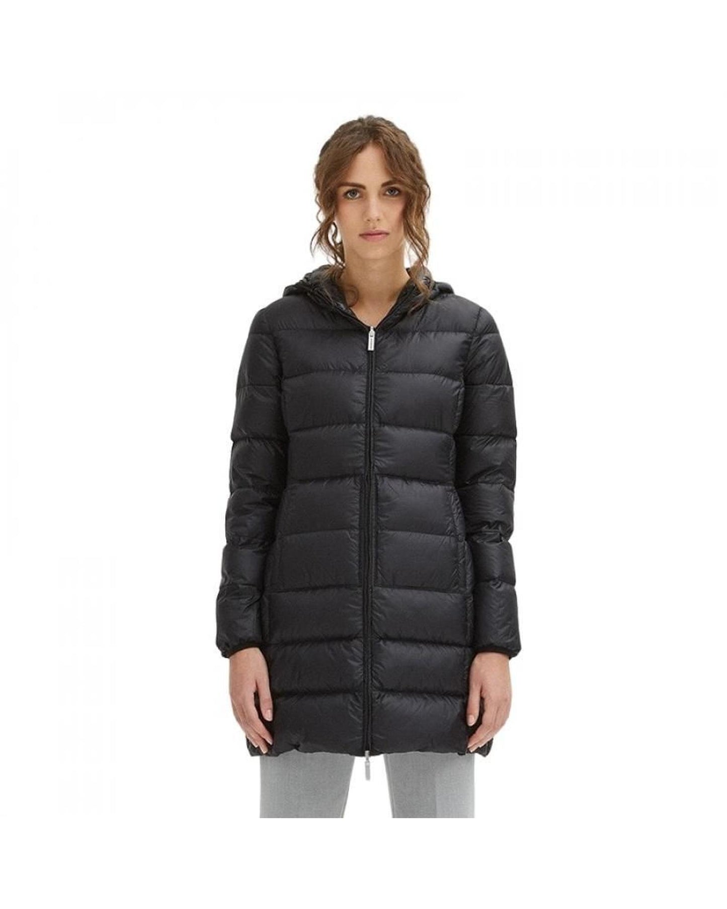 Centogrammi Down Jacket with Japanese Hood and Zip Closure L Women