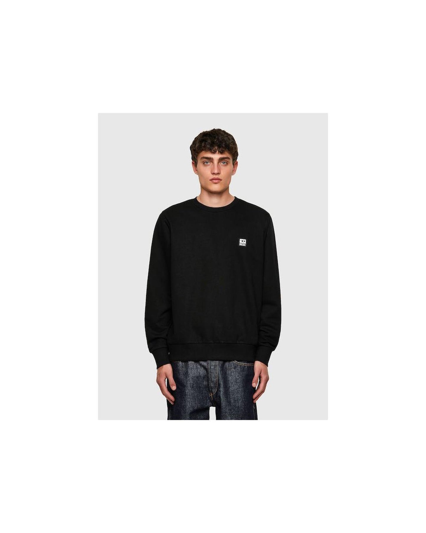 Diesel Men's Black Cotton Sweater - L