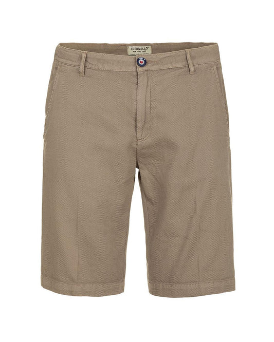 Fred Mello Men's Beige Cotton Short - W36 US