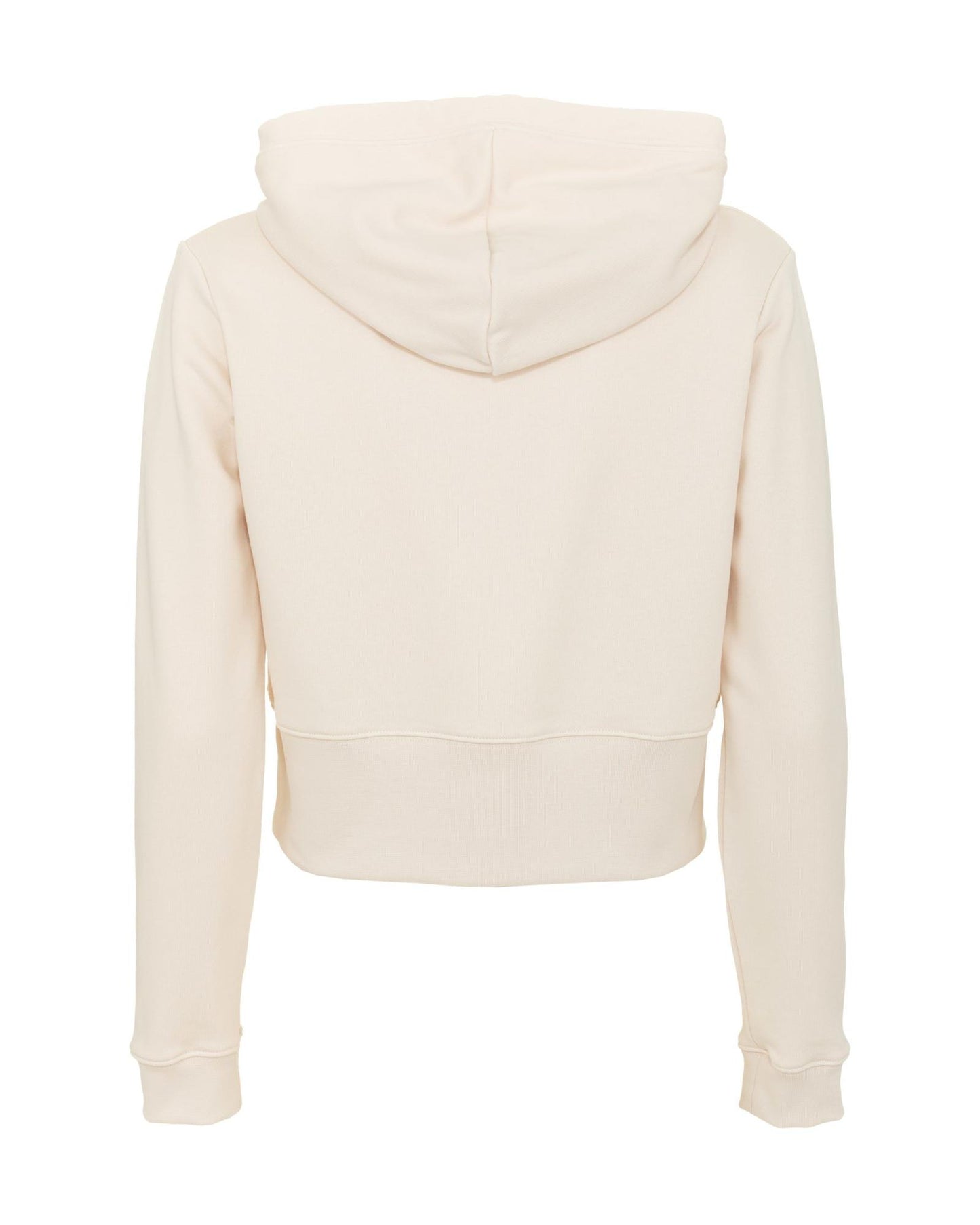 Beige Hoodie with Rhinestone Logo XS Women