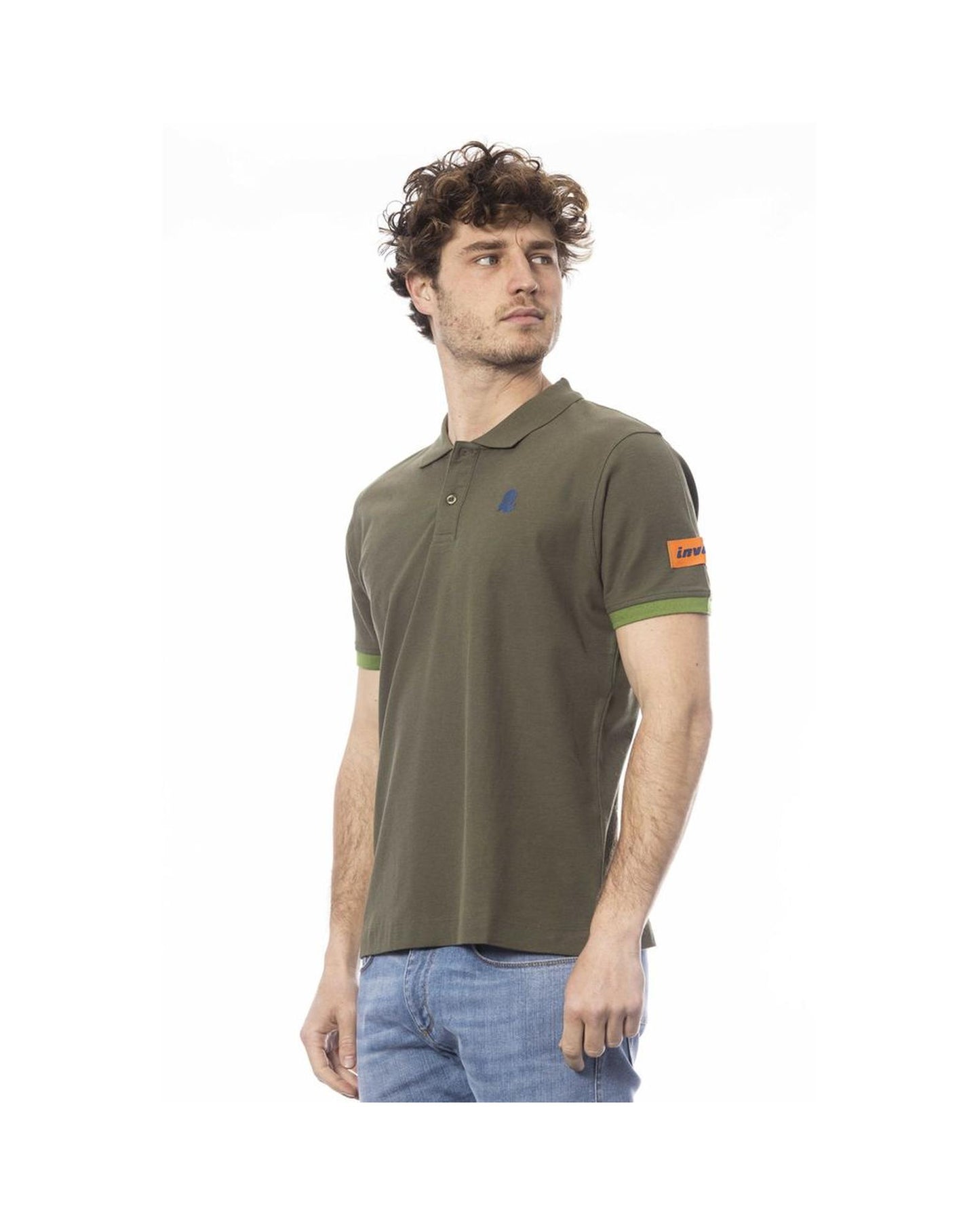 Invicta Men's Green Cotton Polo Shirt - L