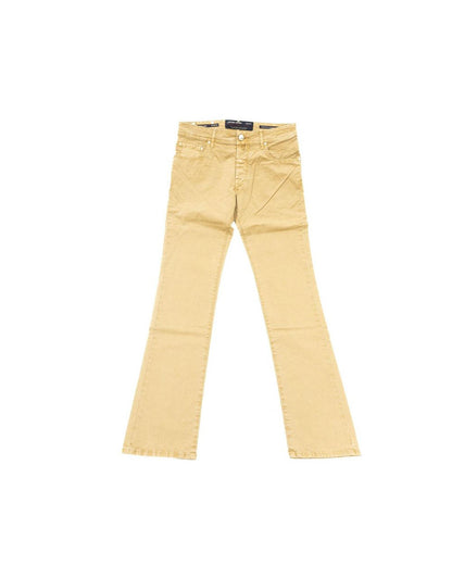 Jacob Cohen Men's Elegant Beige Cotton Blend Jeans - W44 US