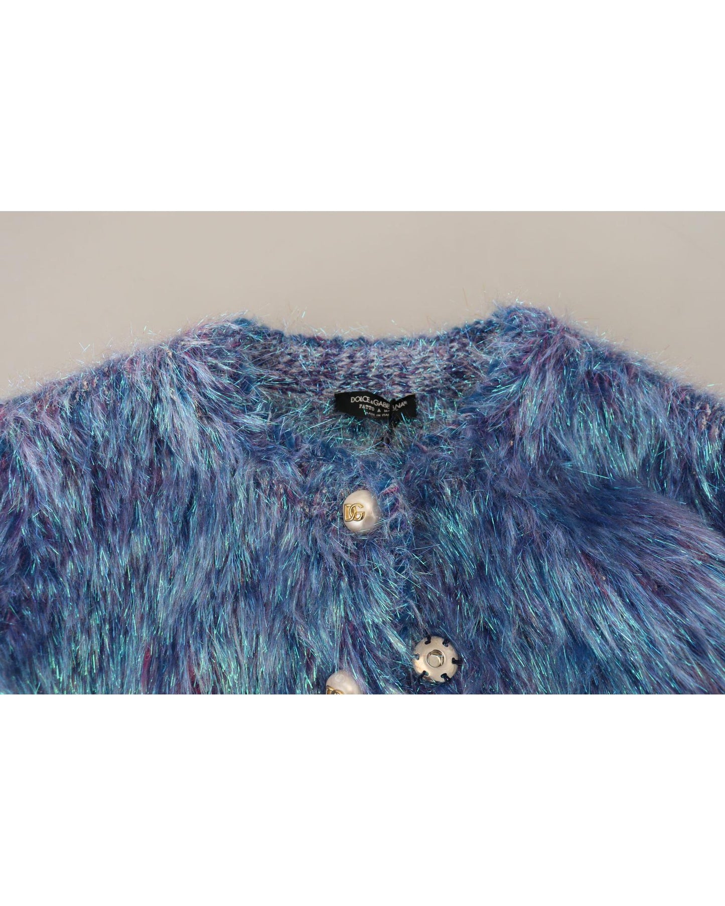 Dolce & Gabbana Women's Multicolor Polyester Fringes Coat Jacket - 44 IT