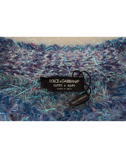 Dolce & Gabbana Women's Multicolor Polyester Fringes Coat Jacket - 44 IT