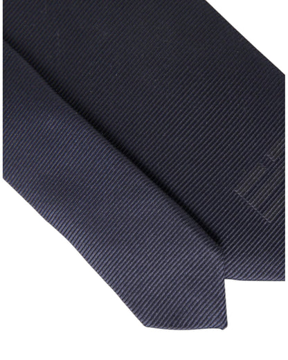 Dolce & Gabbana Men's Blue Solid Silk Adjustable Tie  - One Size