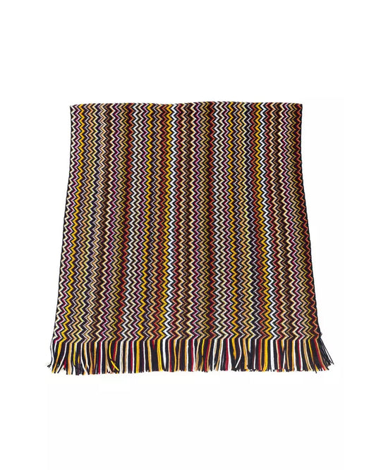 Fringed Geometric Fantasy Scarf One Size Men