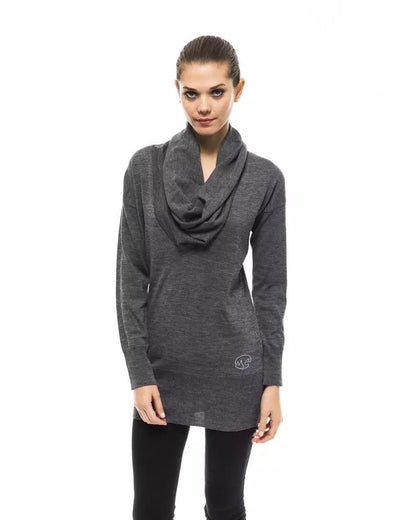 Montana Blu Women's Gray Wool Sweater - 46 IT