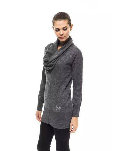 Montana Blu Women's Gray Wool Sweater - 46 IT