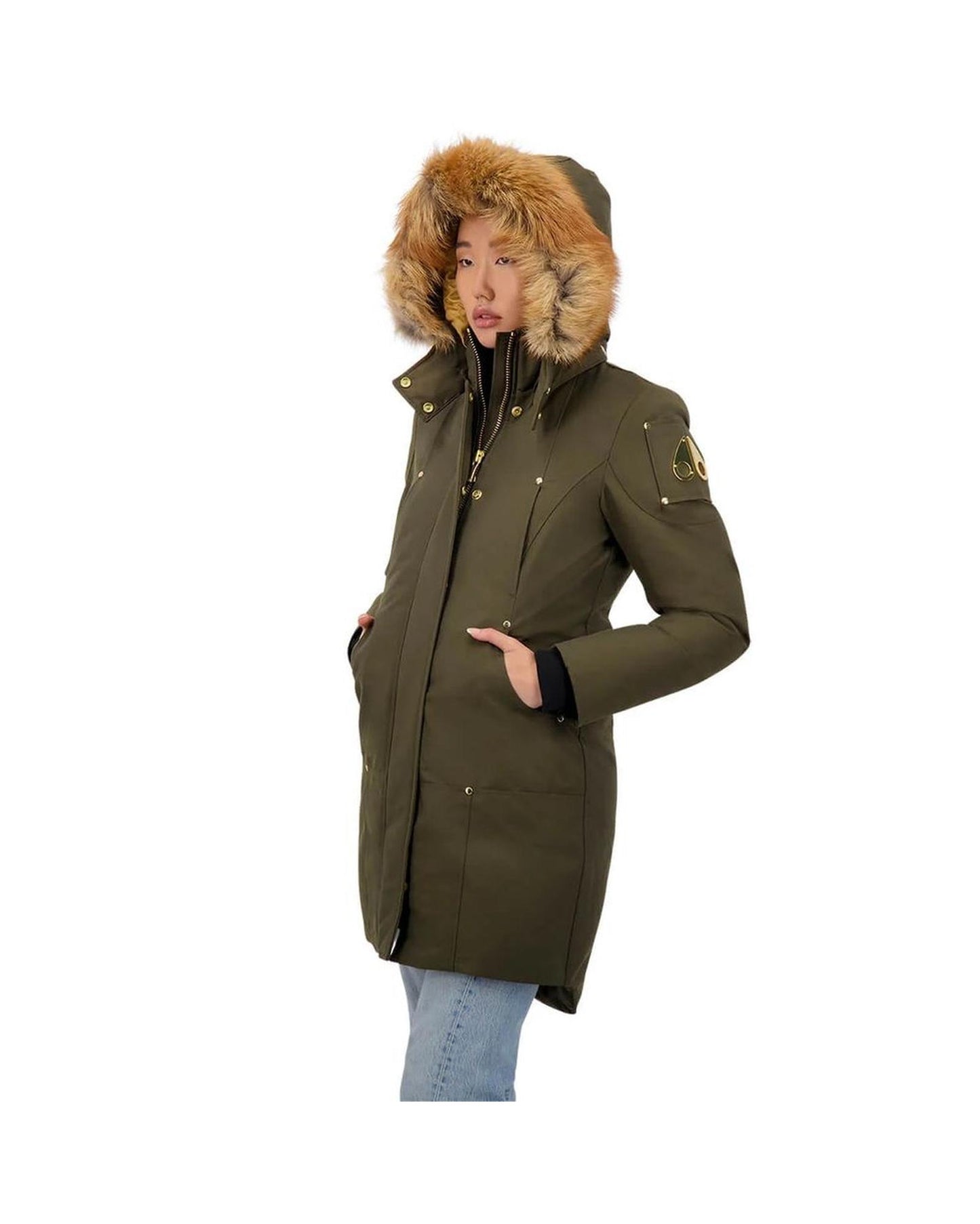 Moose Knuckles Women's Army Cotton Jackets & Coat - M