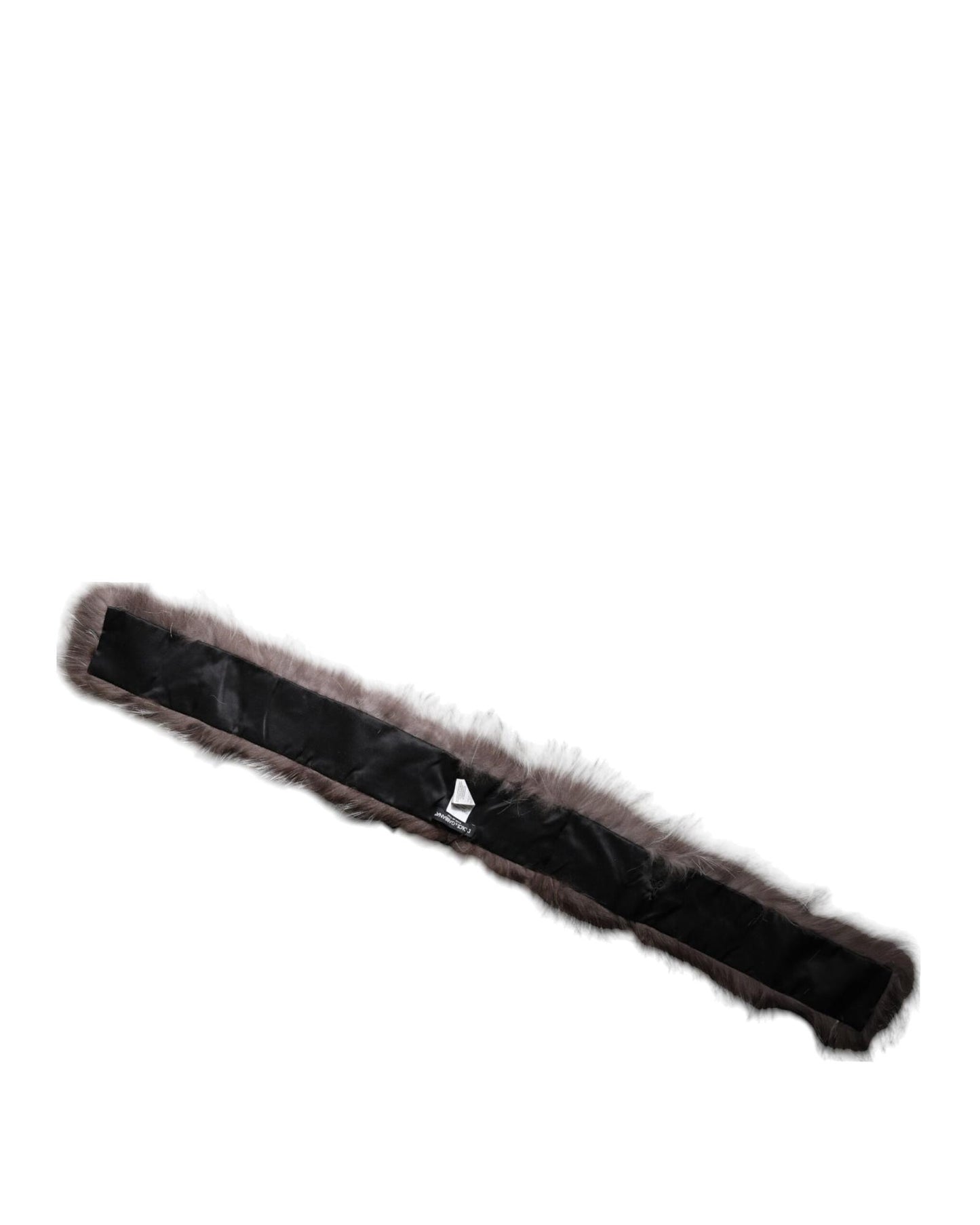 Dolce & Gabbana Women's Gray Fox Fur Neck Wrap Warmer Winter Scarf - One Size