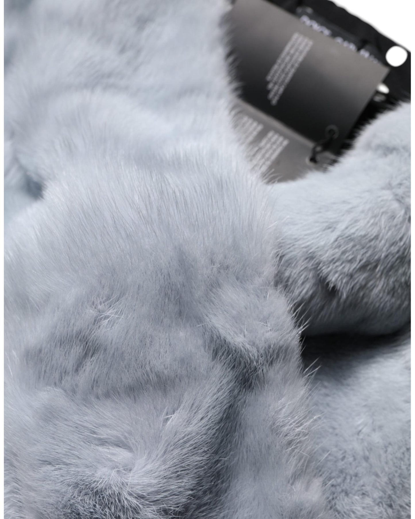 Dolce & Gabbana Women's Powder Blue Mink Fur Neck Warmer Scarf - One Size