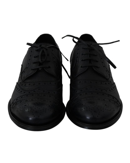 New Dolce & Gabbana Derby Taormina Wingtip Dress Shoes 40 EU Men