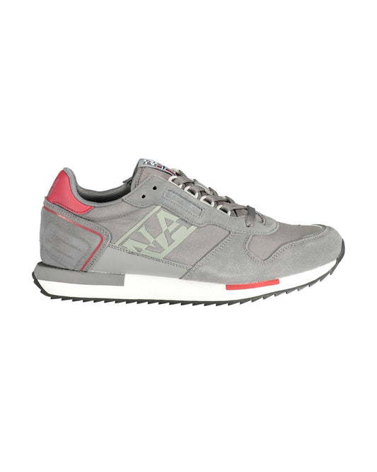 Napapijri Men's Gray Polyester Sneaker - 42 EU