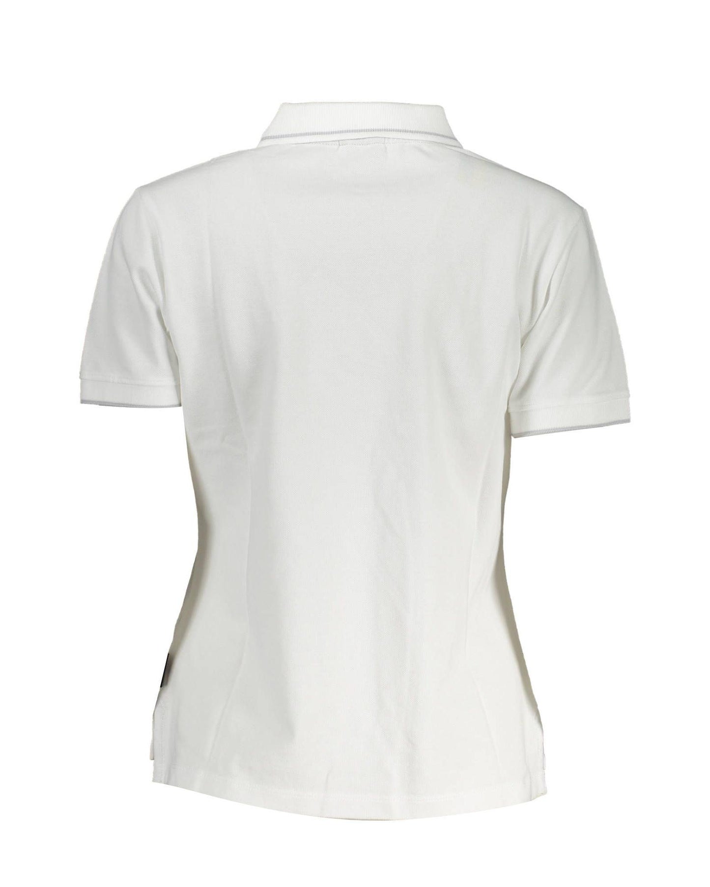 Napapijri Men's White Cotton Polo Shirt - M