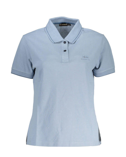 Napapijri Men's Light Blue Cotton Polo Shirt - M