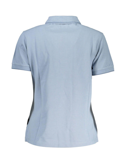 Napapijri Men's Light Blue Cotton Polo Shirt - M