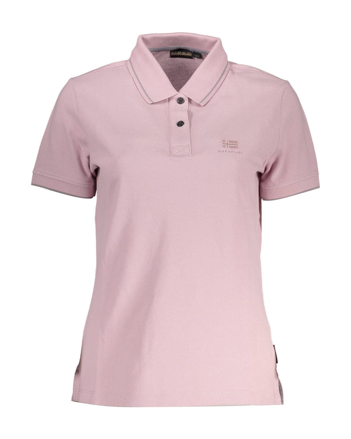 Napapijri Men's Pink Cotton Polo Shirt - S