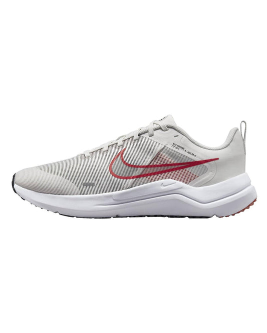 Nike Breathable Supportive Road Running Shoes in Platinum Tint White Light Crimson - 10.5 US