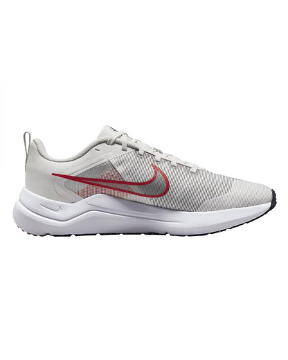 Nike Breathable Supportive Road Running Shoes in Platinum Tint White Light Crimson - 10.5 US