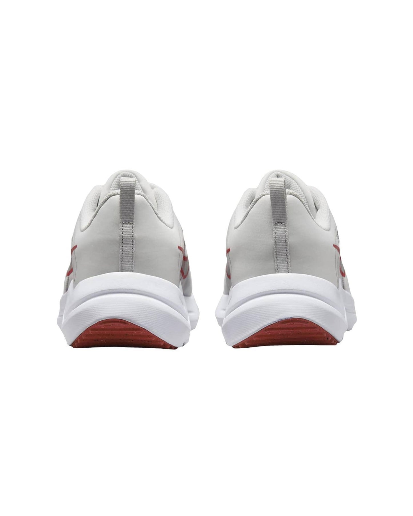 Nike Breathable Supportive Road Running Shoes in Platinum Tint White Light Crimson - 10.5 US