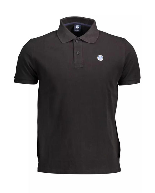 North Sails Men's Black Cotton Polo Shirt - L