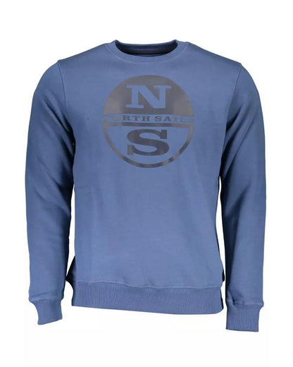 North Sails Men's Blue Cotton Sweater - L